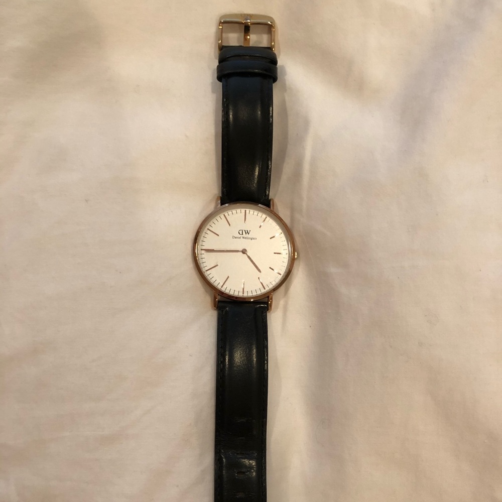 Daniel Wellington Black Leather Watch